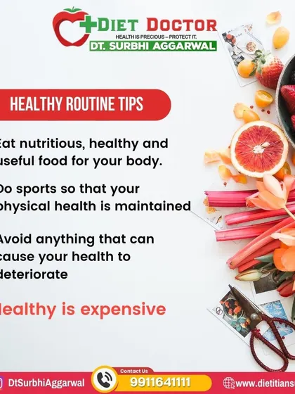 My healthy routine tips are simple but effective. Focus on nutritious food, incorporate daily movement, and avoid things that deteriorate your health. It's a straightforward path to wellness.