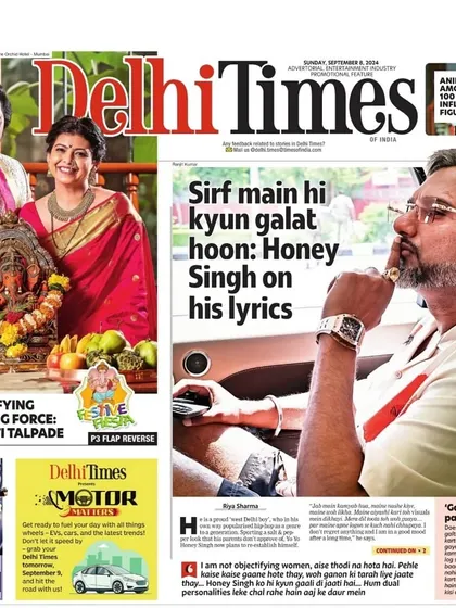 The same feature was also published in Delhi Times, bringing our festive styling to a national audience.