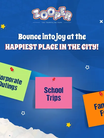 Bounce into joy at the happiest place in the city. I am the perfect spot for corporate outings, school trips, and family fun.
