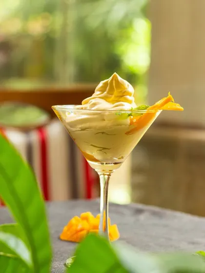 This mango milkshake from my summer festival is so good, it should be illegal.
