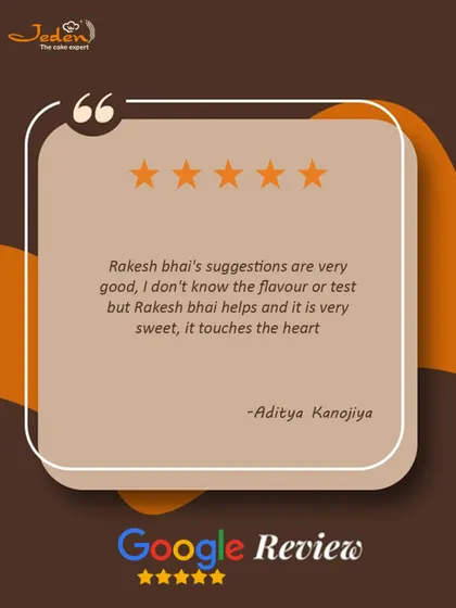 Rakesh bhai's suggestions are very good... it touches the heart." We are so proud of our staff for providing heartfelt service.