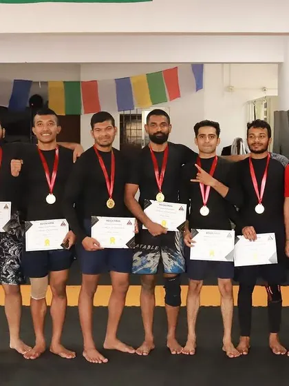 The winners from our Reign In-house tournament. It's great to see our members, some with only three months of training, test their skills and perform so well.