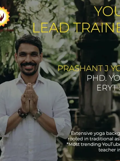 Meet your lead trainer, Prashant J Yoga, an experienced teacher with a PhD in Yoga and an extensive background rooted in traditional ashrams. He will guide you through the training with wisdom and dedication.