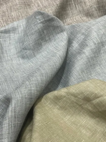 Our summer fabric collection includes a wide range of linens in various textures and colors.