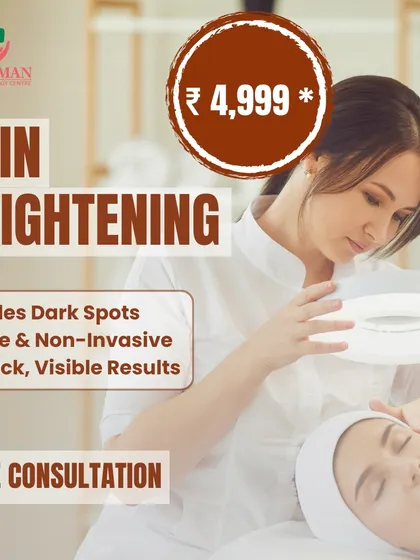 Our skin brightening treatment is a safe, non-invasive way to fade dark spots and achieve quick, visible results. This offer included a free consultation to create a personalized plan.