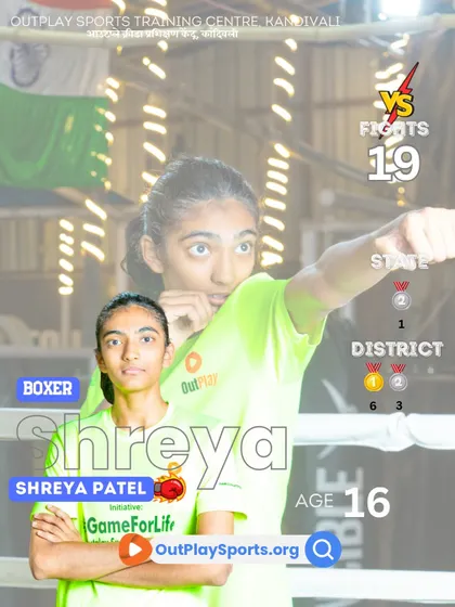 Shreya Patel, a 16-year-old state medalist. Her strength and skill in 19 fights show that boxing is a way of life here.