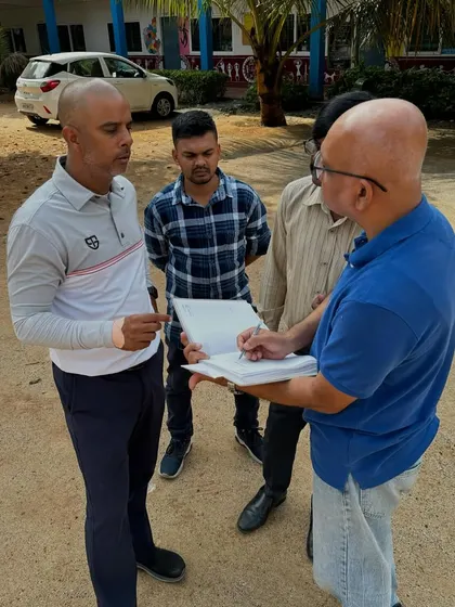 Discussing the project plan with our partners. I have no doubt that in time, we will find and nurture talent from this very program, taking them to the highest level of the sport.