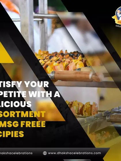 This image showcases my commitment to healthy and delicious food. My paneer skewers are grilled to perfection and are part of my extensive menu of MSG-free recipes.
