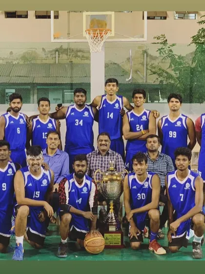 A team photo with Jain University.