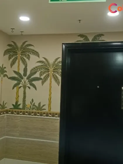 This project involved installing a beautiful non-woven wallpaper with a traditional Indian motif in a common area. Our services include professional wallpaper installation, ensuring a seamless application for a unique and artistic wall finish.