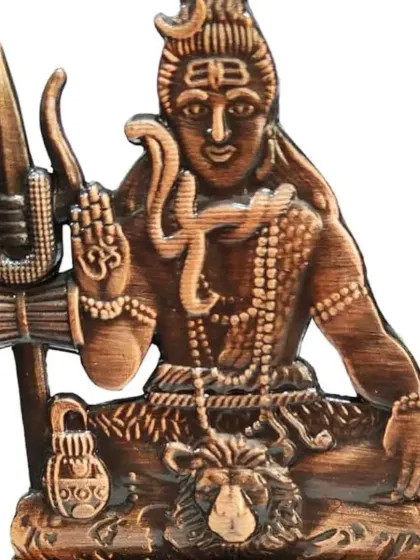 A powerful Mahakal (Shiva) idol with his Trishul for your car.