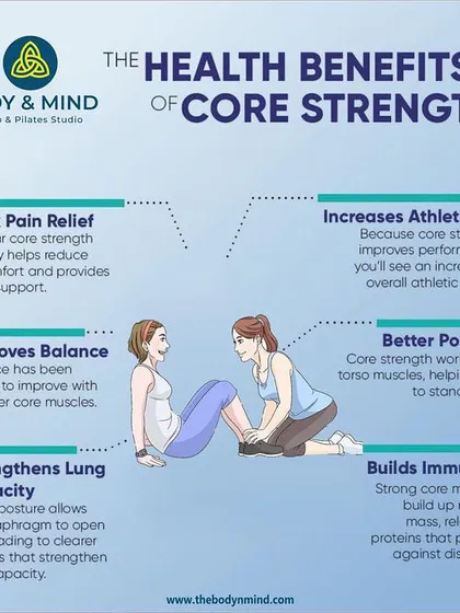 A strong core provides numerous health benefits, from relieving back pain to increasing athleticism. My Pilates sessions are designed to build this foundational strength for a healthier life.