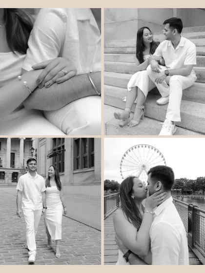 A collection of black and white memories from a day in Montreal. This shows how a series of monochrome images can tell a cohesive and romantic story of a day in the life.