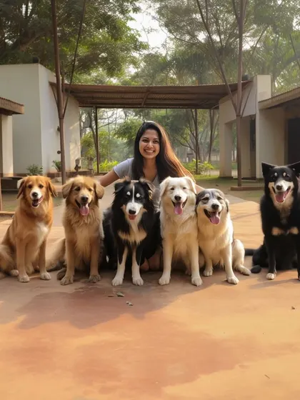 Just me and my crew. We are experienced in managing groups of dogs, ensuring everyone feels included and safe during social hour.