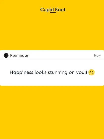 Just a little reminder for your screen: Happiness looks absolutely stunning on you. We hope you find your happily ever after.
