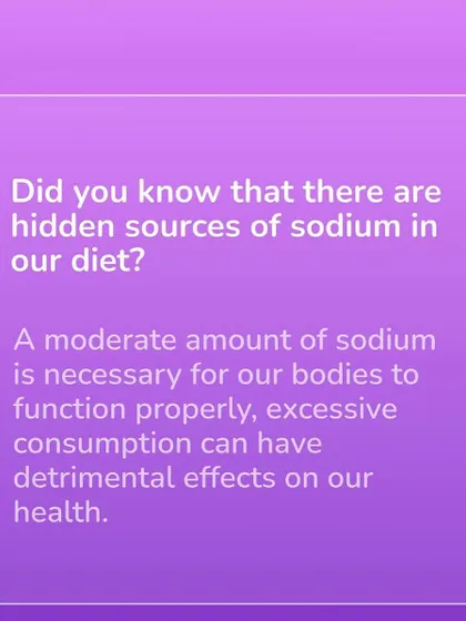 This post raises awareness about hidden sodium in everyday foods.