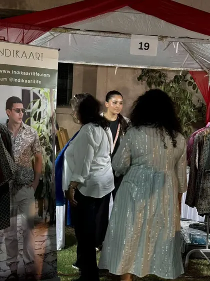 A vendor stall set up under a canopy at our night market. We provide the complete infrastructure so you can focus on your products.