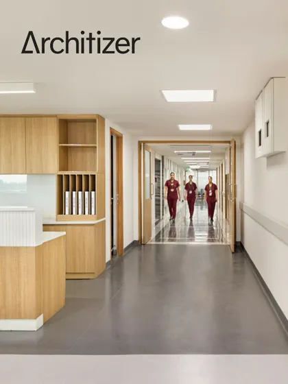 Our adaptive reuse project for Fortis Healthcare in Ludhiana was featured in Architizer. This image of a corridor shows how we integrated modern clinical infrastructure into an existing structure to create a high-performing environment.
