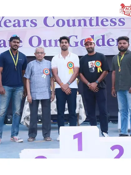Our coaches sharing the stage with dignitaries and chief guest Shashank Singh at the Modern English School event.