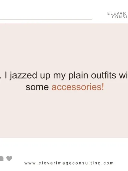 My final tip is simple but powerful: accessorize. A great necklace, scarf, or pair of earrings can instantly elevate even the most basic outfit and make you feel put-together.