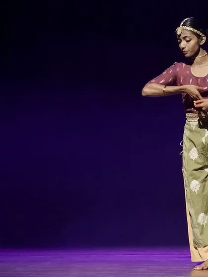 Additional stills and video clips from the 'Rasadrishta' production, each capturing a unique moment of storytelling, emotion, and synchronized group choreography from this extensive project.
