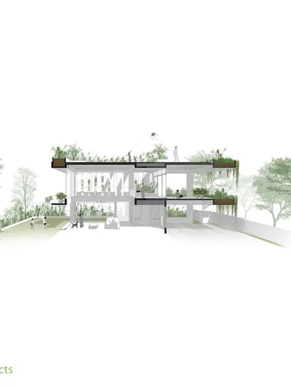 A duplicate of the sectional diagram, emphasizing its importance in our design communication and process.