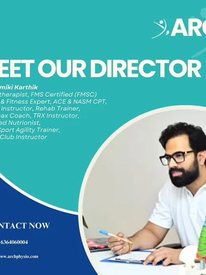 A brief introduction to me, Valmiki Karthik. I am a physiotherapist and fitness expert with multiple certifications, but my most important role is leading this incredible team.