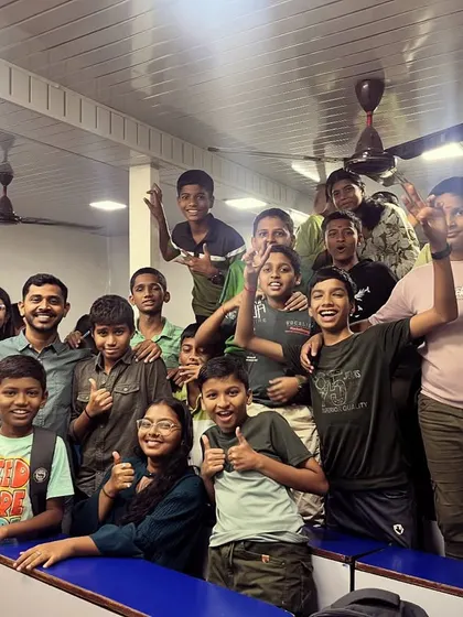 Thumbs up from the students on Green day. The energy and participation during our festival celebrations are always fantastic.