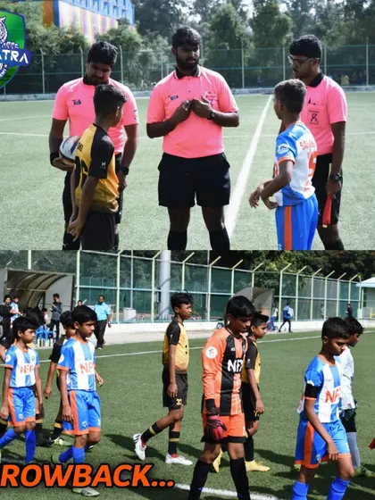 A throwback to the Karnataka YPL, showing the pre-match handshake and formalities. We teach respect for the game and opponents.