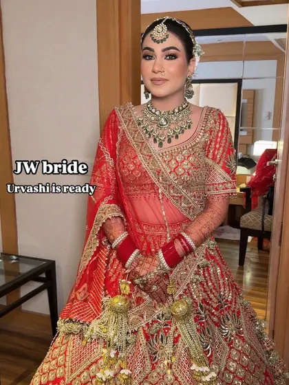 The final reveal. This bride is ready for her big day, looking radiant and confident in her complete traditional attire. This is the moment I work towards with every client.