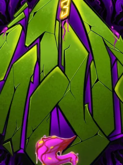 A digital illustration of a 'wildstyle' piece. This is where I experiment with new letter connections and character designs before taking them to a wall.