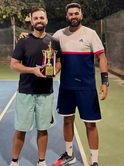 A closer look at the doubles trophy from the ITF Masters MT-400 tournament in Solapur. Every win is a team effort and a step forward in a player's professional tennis journey.