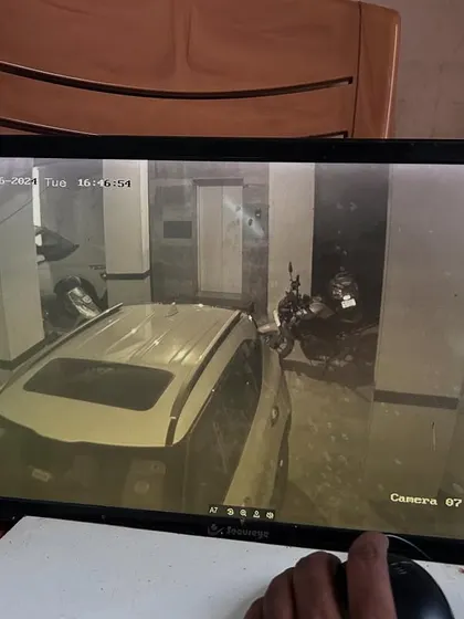 A view of the basement parking in an apartment building. Good lighting and camera placement are key here.