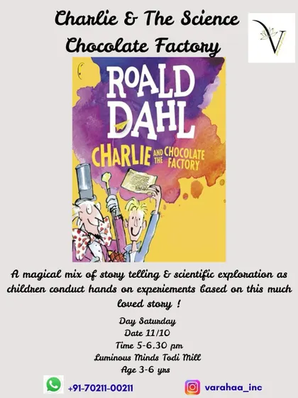We love combining storytelling with science. In this workshop, kids explore the classic story of "Charlie and the Chocolate Factory" through a series of magical, hands-on science experiments.