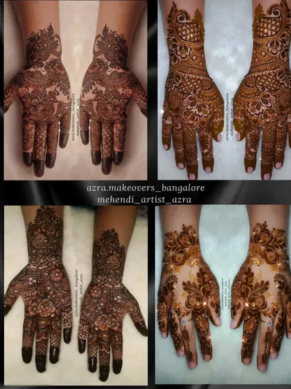 This collage features several beautiful palm designs, perfect for guests, parties, or festive occasions.