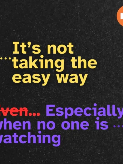 My commitment is to do things the right way, not the easy way. This holds true even, and especially, when no one is watching. That is the integrity I bake with.