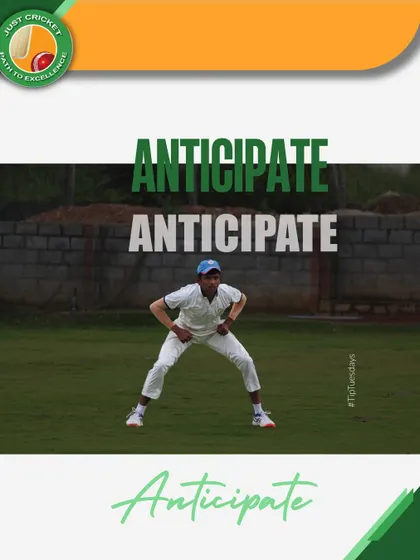 A key tip for fielders: Anticipate. The best fielders aren't lucky; they are prepared for every ball to come their way.