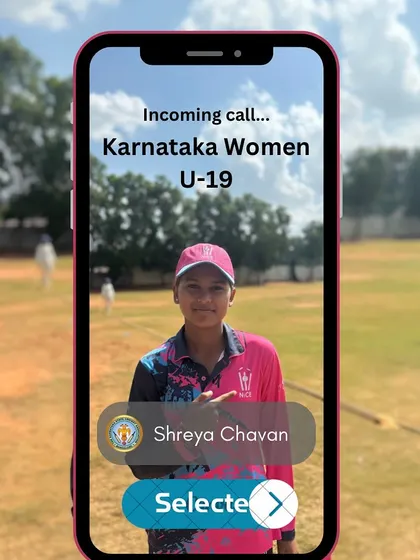 Shreya Chavan gets her first call-up to the Karnataka U-19 team. This is the first of many big steps for this talented wicketkeeper-batter.