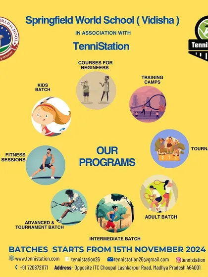 Our official program announcement for our partnership with Springfield World School in Vidisha, detailing the various batches starting from November 2024.
