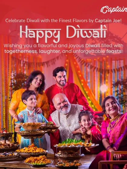 Diwali is a time for family and togetherness, and nothing brings people together like a delicious feast. This image captures a family enjoying a special Diwali meal, surrounded by festive dishes I prepared. I help you create those picture perfect moments without the stress of cooking.