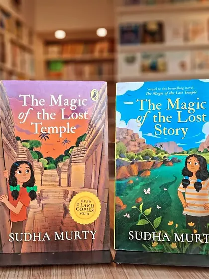 'The Magic of the Lost Temple' and its sequel, 'The Magic of the Lost Story', are exciting adventures by Sudha Murty.