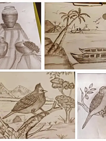 A strong foundation in drawing is key to artistic growth. In our sketching classes for adults, we focus on core techniques like shading and composition to bring still life, landscapes, and nature studies to life.