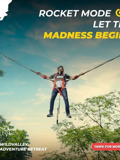 Experience the ultimate adrenaline rush on our Rocket Ejector. It's one of our most talked about thrill rides, guaranteed to get your team's energy soaring high.