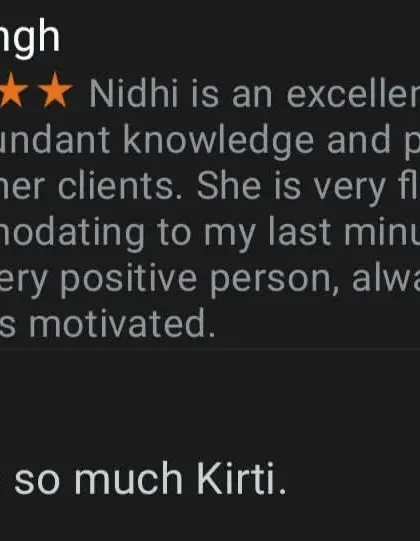 Patience and a positive attitude are key in my teaching. I'm so happy to know my clients feel motivated and supported throughout their yoga journey.