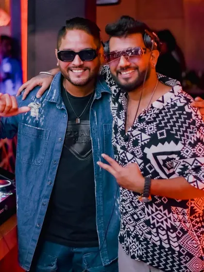 Another shot from the same memorable night. The camaraderie between DJs is a big part of what makes the Bangalore party scene so special.