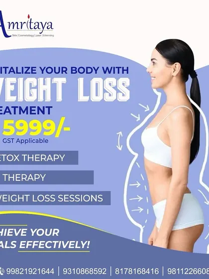 For those looking for a complete transformation, I've designed this Weight Loss Therapy package. It combines 10 weight loss sessions with detox and RF skin tightening therapies to give you a comprehensive and effective result.
