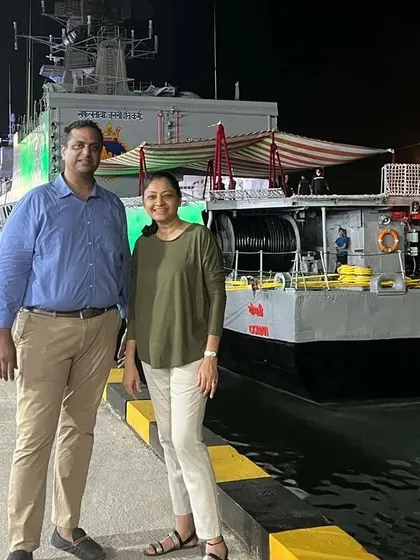 Our team on the duty decks for the Indian Navy. We have had the privilege of catering the decommissioning ceremonies for warships like the INS Gomati, INS Akshay, and INS Nishank. Jai Hind.