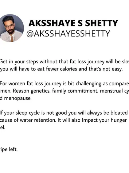 It's a fact that getting in your steps is crucial for fat loss. Without them, your journey will be slower, or you'll have to eat fewer calories, which is not easy or sustainable.