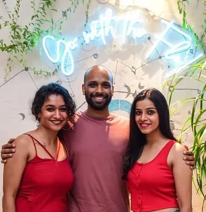 Posing with some happy guests during a Saturday night event. It's always great to see people enjoying the music and the atmosphere I help create.