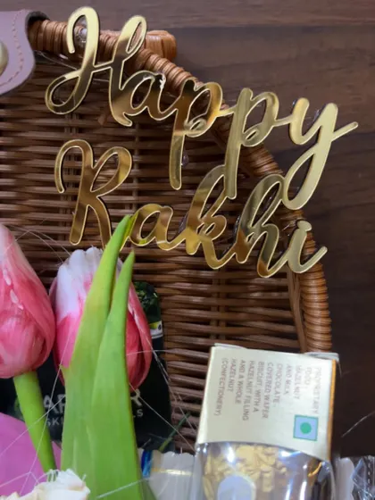 A collection of detailed shots and videos showcasing the variety of items, packaging, and happy moments from my Rakhi collection.
